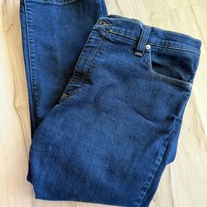 LL Bean Dark Mens Comfort Jeans 38x29 100% Cotton 90s Y2K Grandpa core